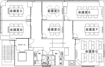 フロアマップ - Sprout Muse Sprout Muse 会議室Aの間取り図