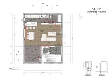 STUMP BASE JINGUMAE STUMP BASE JINGUMAE 2Fの間取り図