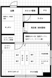 間取り図になります - LINKスペース船橋 LINKスペース船橋　テレワーク/会議/面接/撮影等/マッサージの間取り図