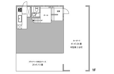 ときがわスペース 都幾川一望の完全貸切スペースの間取り図