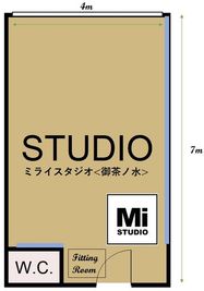 ミライスタジオ＜御茶ノ水＞ ミライスタジオ＜御茶ノ水＞4F_なりたい自分になる。の間取り図