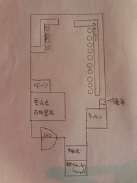 イスはもう少しあります
更衣室利用可 - 　ムーンシェイド バー仕様レンタルスペースの間取り図