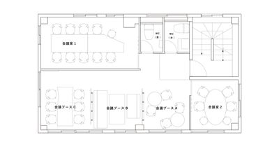 ベースポイント オープンブース席Aの間取り図