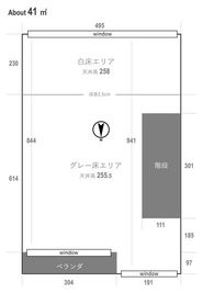 お気軽に見学しに来てください - gridio -グリジオ-  堀江 撮影スタジオ レンタルスタジオの間取り図