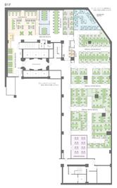 江戸堀センタービルセミナー会場 16名収容可能、充実設備の間取り図