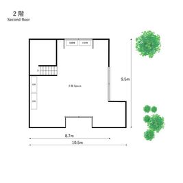 約30㎡の広さがございます - WITH KAMAKURA 鎌倉長谷駅 古民家 レンタルスペースの間取り図