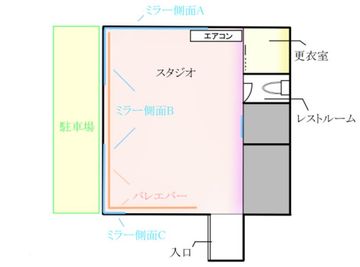 スタジオいぶきの間取り図