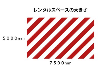 レンタルスペース平野 【催事や食物販】PR可能スペースの間取り図