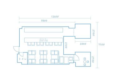 間取り図 - 赤坂BAR91's撮影スタジオ 赤坂BAR91's 貸し会議室の間取り図