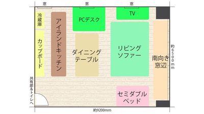 LDKスタジオはリビング、ダイニング、キッチンの3つの要素を一つのスタジオに凝縮しました。
約35畳(60㎡)の広々快適貸切空間！ - レンタル撮影スタジオクオリア大阪平野 駅近4分キッチン広々で子連れママ会料理パーティー🥂撮影スタジオの間取り図