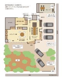 広々とした空間でお楽しみいただけます。 - 秋保コミンピングの間取り図