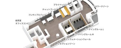 フロアマップ - Work:well三島 Work:well三島 ミーティングルームM（4人用会議室）の間取り図