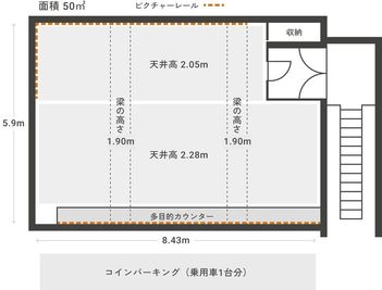 531_ギャラリーあるかぶる レンタルスペースの間取り図