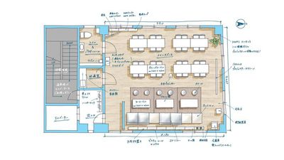 ースペース間取図ー
(デフォルトのレイアウト) - ひろこばぁちゃんのスペース名古屋店 31～50名様専用の間取り図