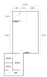 間取り01 - 美容と健康【若草】 レンタルスペース美容と健康【若草】の間取り図