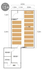 間取り03 - 美容と健康【若草】 レンタルスペース美容と健康【若草】の間取り図