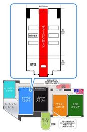 レンタル撮影スタジオクオリア大阪平野 撮影スタジオ　クオリアチャペル大阪平野の間取り図