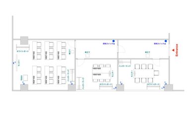 ▶エレベーター
2基（各6名定員） - TIME SHARING新宿 9Aの間取り図