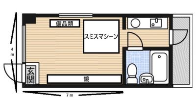 見取り図 - 【難波駅徒歩5分レンタルジム】SKYレンタルジム難波日本橋 【なんば駅徒歩5分】レンタルジムピラティス難波日本橋店の間取り図