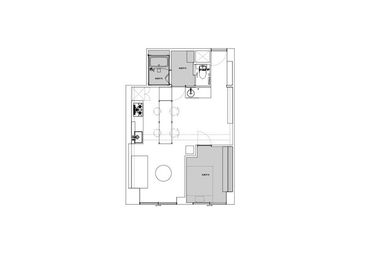 LDKが使用可能です。個室は貸出しておりません。 - タカナワノイエの間取り図