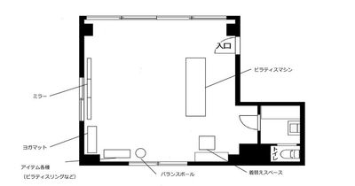 sr pilates studio 上野御徒町 【初回限定プラン】sr pilates studio上野御徒町の間取り図