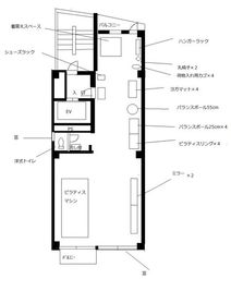 sr pilates studio　四谷 【初回限定プラン】sr pilates studio 四谷の間取り図