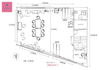 Studio Sweets box 鶯谷 【個人利用】カップケーキ [多目的スタジオ]の間取り図