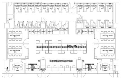 H¹T有楽町（サテライト型シェアオフィス） ROOM W 16の間取り図