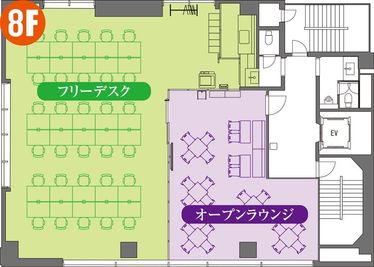 銀座アントレサロンのフロアマップです。 - 銀座アントレサロン コワーキングスペースの間取り図