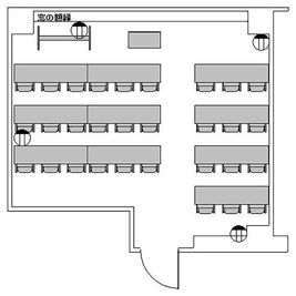 TKPスター貸会議室 市ヶ谷 市ヶ谷会議室の間取り図