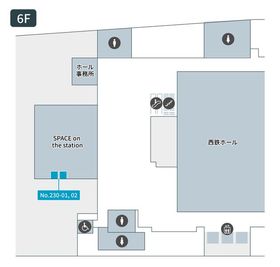 テレキューブ ソラリアステージ 6F 230-01の間取り図