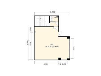 5F-501フロアマップ - BPガーデンシティ南船場 gc5F-501の間取り図