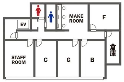 MONOスタジオ 撮影レンタルスタジオ（Cスタジオ）の間取り図