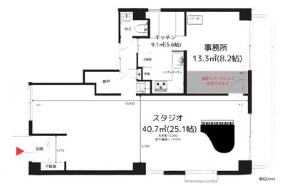 チェレステ・スタジオ松濤 【2024年11月17日まで】通常プラン(6名から15名)の間取り図