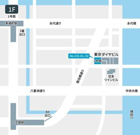 テレキューブ 東京ダイヤビル 1号館1F 231-01の間取り図