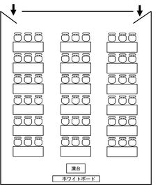 センタープラザ西館貸会議室 17号会議室の間取り図