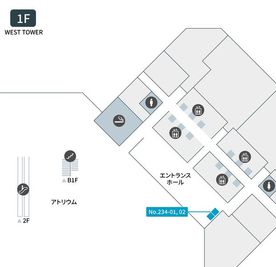 テレキューブ 新川崎ツインタワー西棟1F 234-01の間取り図