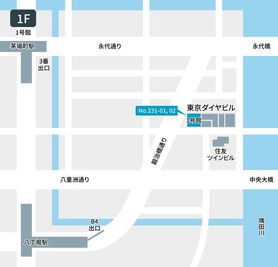 テレキューブ 東京ダイヤビル 1号館1F 231-02の間取り図