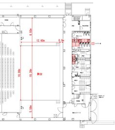 クールジャパンパーク大阪 クールジャパンパーク大阪・大ホールのステージのみの間取り図