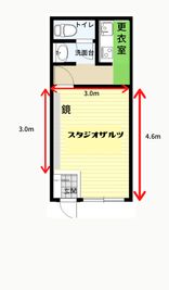 レンタルスタジオ　スタジオザルツ スタジオザルツの間取り図