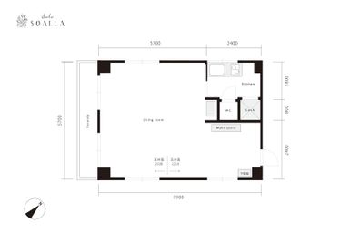 SOALA 新宿 撮影・レンタルスペースの間取り図