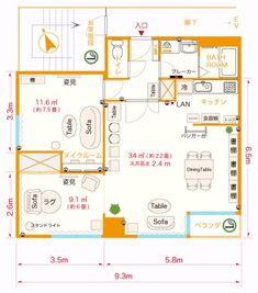 バービーカーサスタジオ キッチン付き撮影レンタルスペースの間取り図