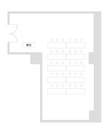 ロの字形式 - NPD貸会議室 岡山駅前 フロアBの間取り図