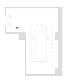 スクール形式 - NPD貸会議室 岡山駅前 フロアBの間取り図