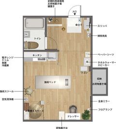 間取り図 - レンタルサロンtreat自由が丘２号店 完全個室プライベートサロンの間取り図