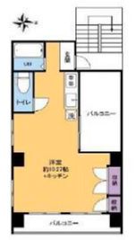 158_Elegance東新宿 レンタルスペースの間取り図