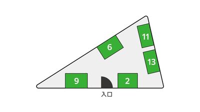 【個室型ワークブース鶴見】 個室型ワークブース鶴見No.6の間取り図