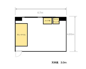 fleston_studio fleston撮影スタジオ1-2stの間取り図