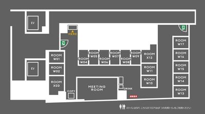 H¹T新宿三丁目 ROOM X 12の間取り図