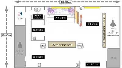 studio Avenir スタジオアヴェニール 八王子店の間取り図